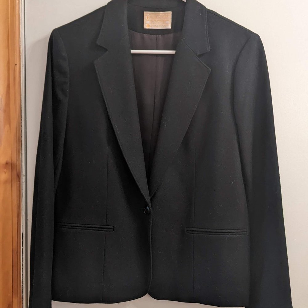 Vintage 100% Wool Black Pendleton Blazer